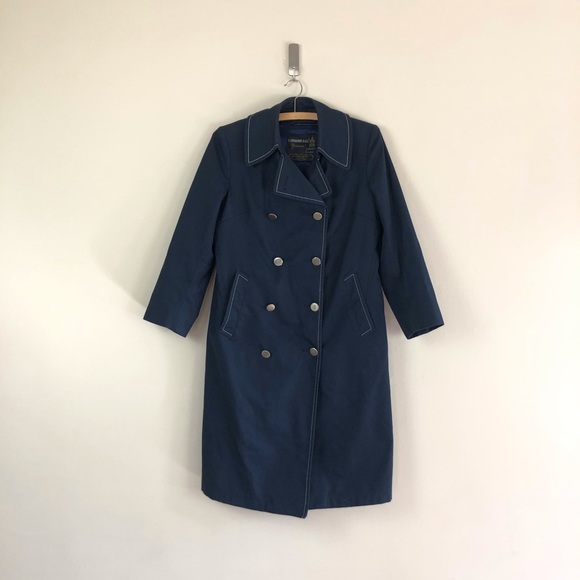 vintage 1960s London fog mod pea coat wool lining - Picture 3 of 13